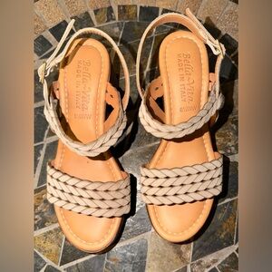 NWOT Bella Vita Jud-Italy Braided Leather Sandals - Size 6.5WW